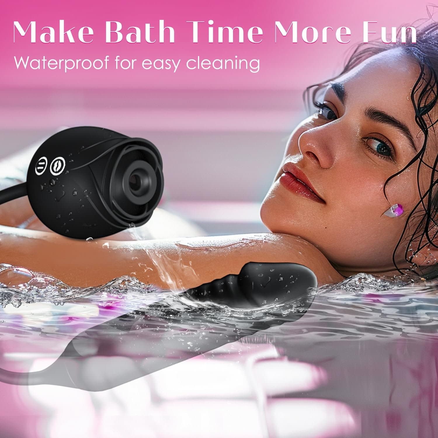 NOXROSA waterproof rose shaped intimate wellness device